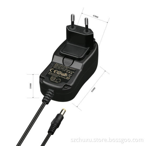 Wall Adapter with Convertible Plugs